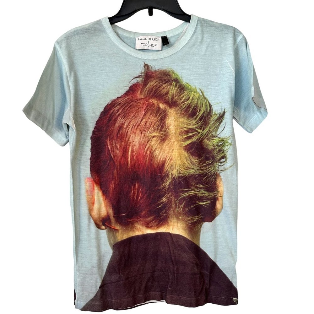 J.W. Anderson x Topshop Blue Graphic Shirt in Size S/M